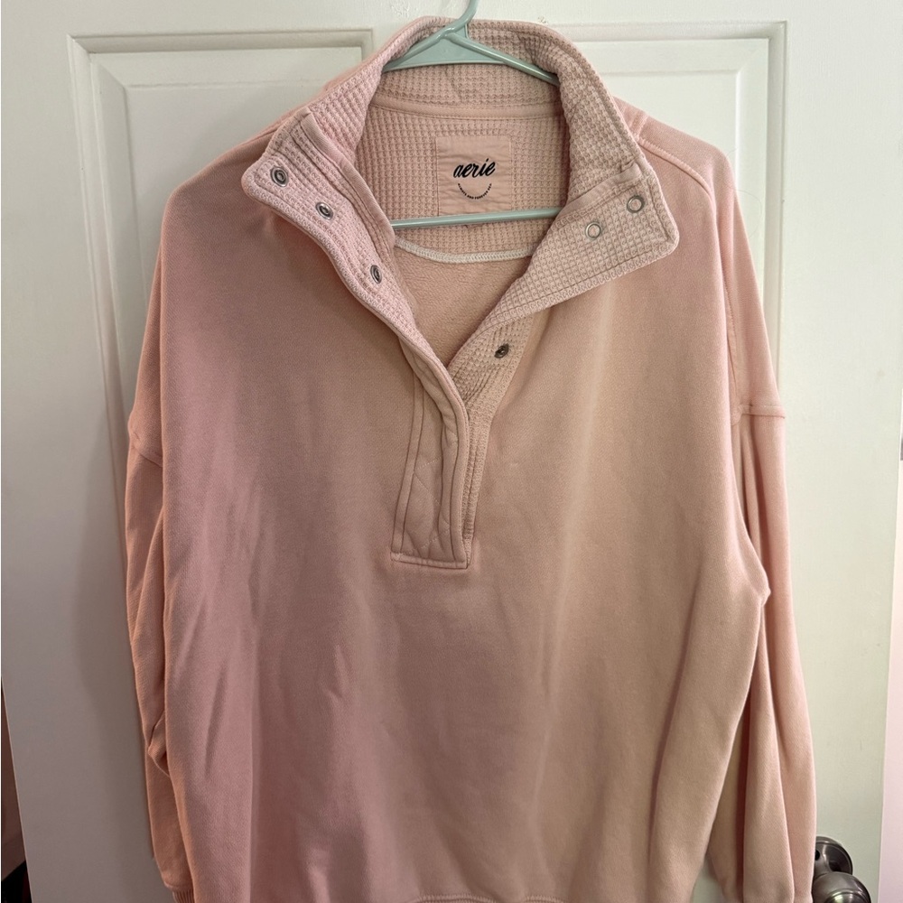 Aerie Blush Cowl Neck Sweater